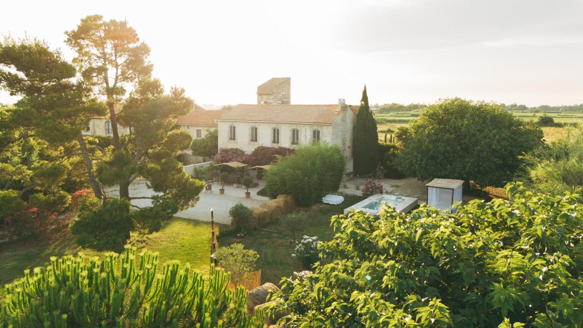 Maison Tara verte au Mas Montredon Arles Extérieur photo